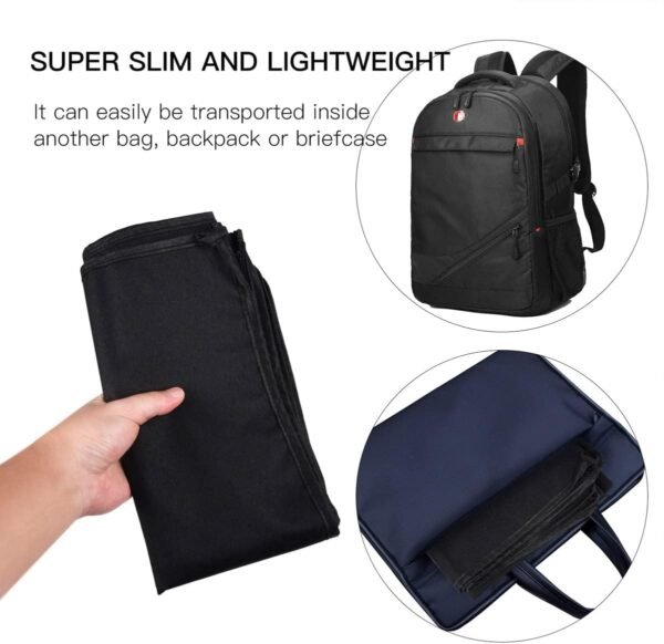 PC CPU Desktop Host Dust Cover Protector. Waterproof Desktop Mid-Tower Computer Host Dustproof Cover Full Case with Zipper. Anti-Static CPU Tower PC Dust Covers (10.6W x 20.5H x 24.6D)：圖片 7