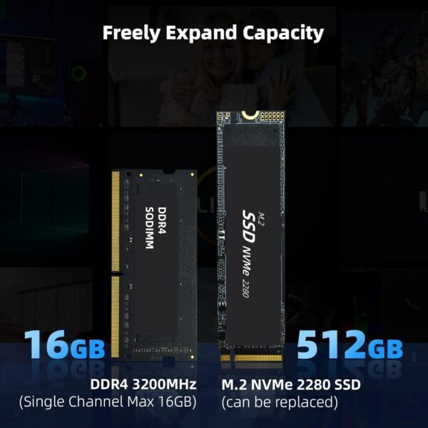 N100 Mini PC. 16GB RAM 512GB M.2 SSD Mini Computers. Intel 12th Gen Alder Lake N100 (3.4GHz) Micro PC. Gigabit Ethernet. 4K Dual Display. WiFi. BT. VESA/Home/Business Small pc：圖片 4