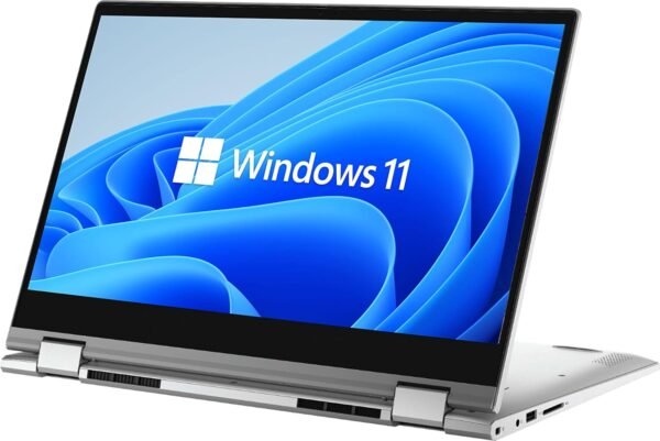 DELL [Windows 11 Home] 2021 Inspiron 5000 2 in 1 Laptop. 14 Touchscreen. Intel Core i3-1115G4 Processor. 12GB RAM. 1TB PCIe SSD. Remote for Work. Webcam. Wi-Fi 6. HDMI. Type-C. Backlit KB