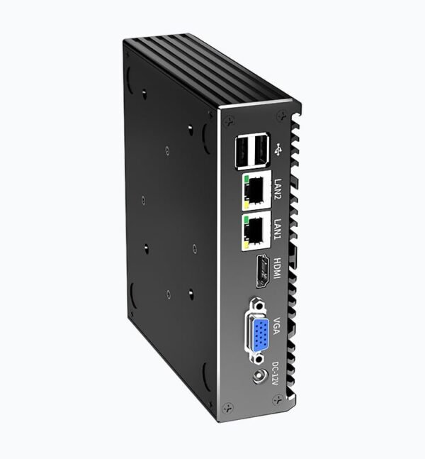 無風扇迷你PC。工業PC。迷你電腦雙核N2840。 4K高清+VGA。 2Gbit以太網。 USB。 迷你臺式電腦2 RS232 COM。WiFi/Win10/Linux。 沒有RAM沒有SSD：圖片 5
