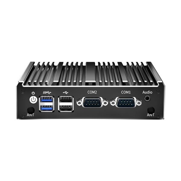 無風扇迷你PC。工業PC。迷你電腦雙核N2840。 4K高清+VGA。 2Gbit以太網。 USB。 迷你臺式電腦2 RS232 COM。WiFi/Win10/Linux。 沒有RAM沒有SSD：圖片 3
