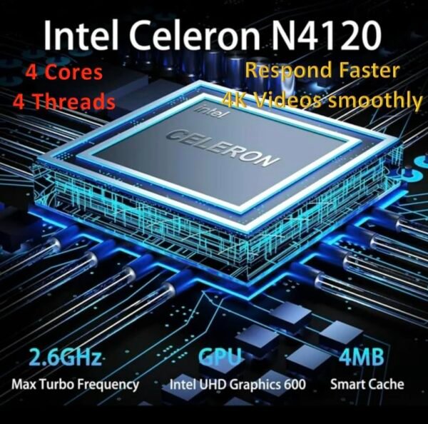 適用於學生業務的HP 2024 14筆記型電腦輕薄筆記本。 四核英特爾N4120。 4GB記憶體。128GB（64GB eMMC+64GB存儲卡）。 一年Office 365。 網絡監視器。 WiFi。 Windows 11S。 Hubxcel白色配件：圖片 3